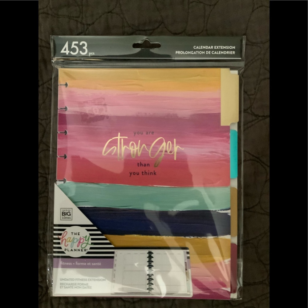 The Happy Planner undated Fitness Extension